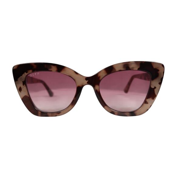 Diff Eyewear Melody Cat Eye Sunglasses Blush Tortoise / Wine main image 3